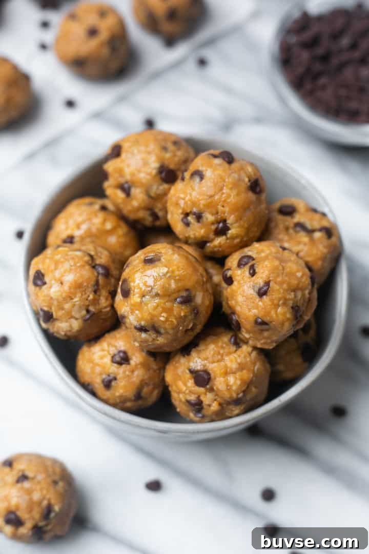 Finished peanut butter bites