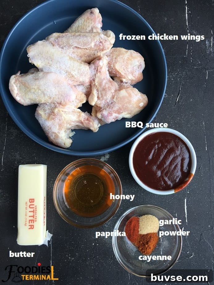 recipe ingredients on a black surface