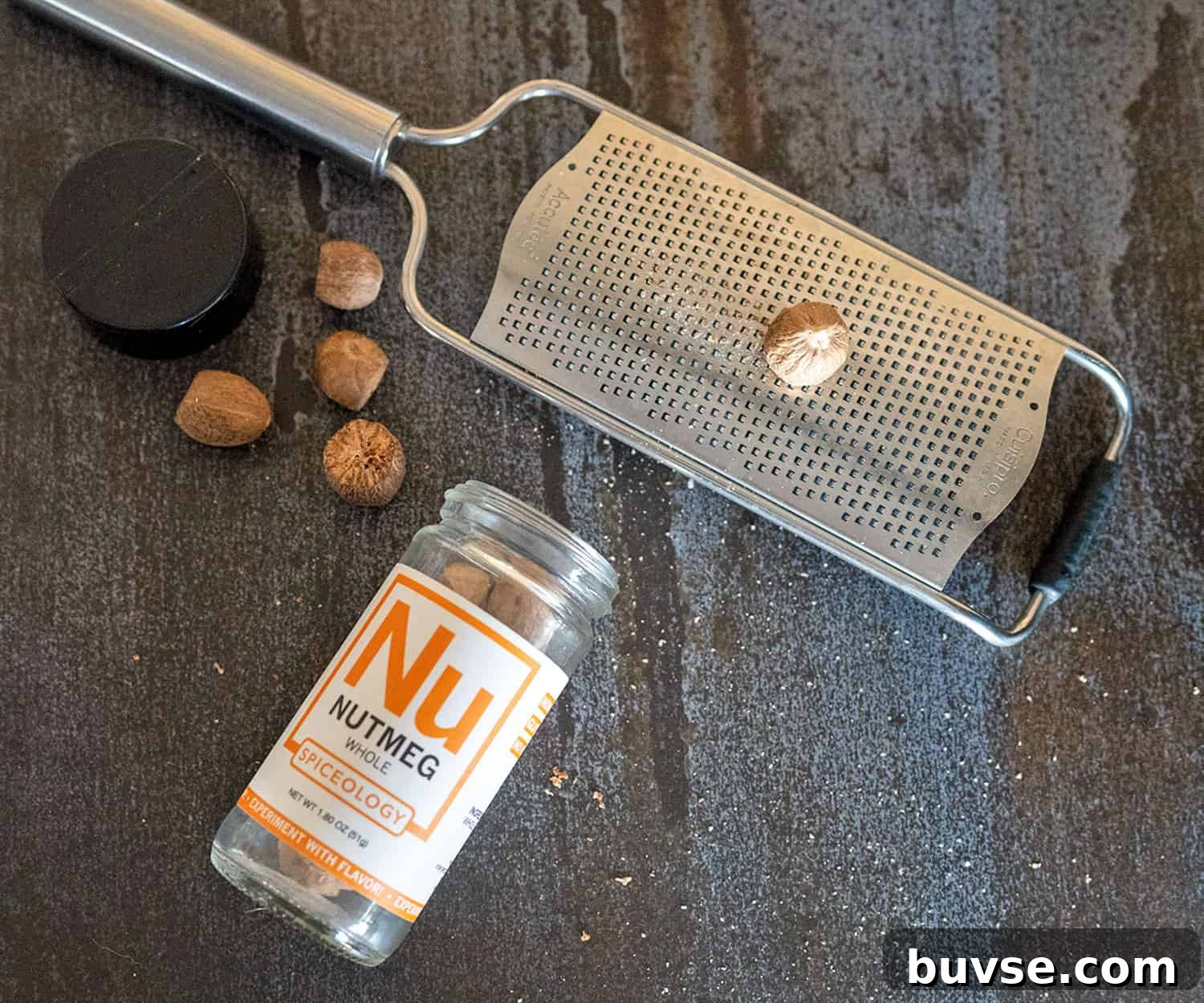 nutmeg on grater