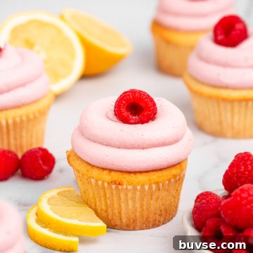 Lemon Raspberry Cupcakes