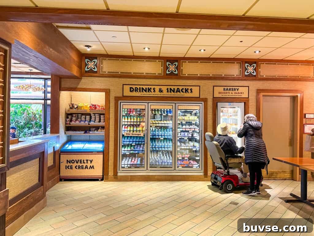 cold cooler with drinks and snacks.