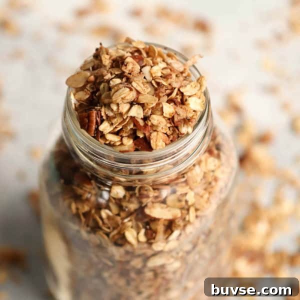 A jar of Power Packed Granola.