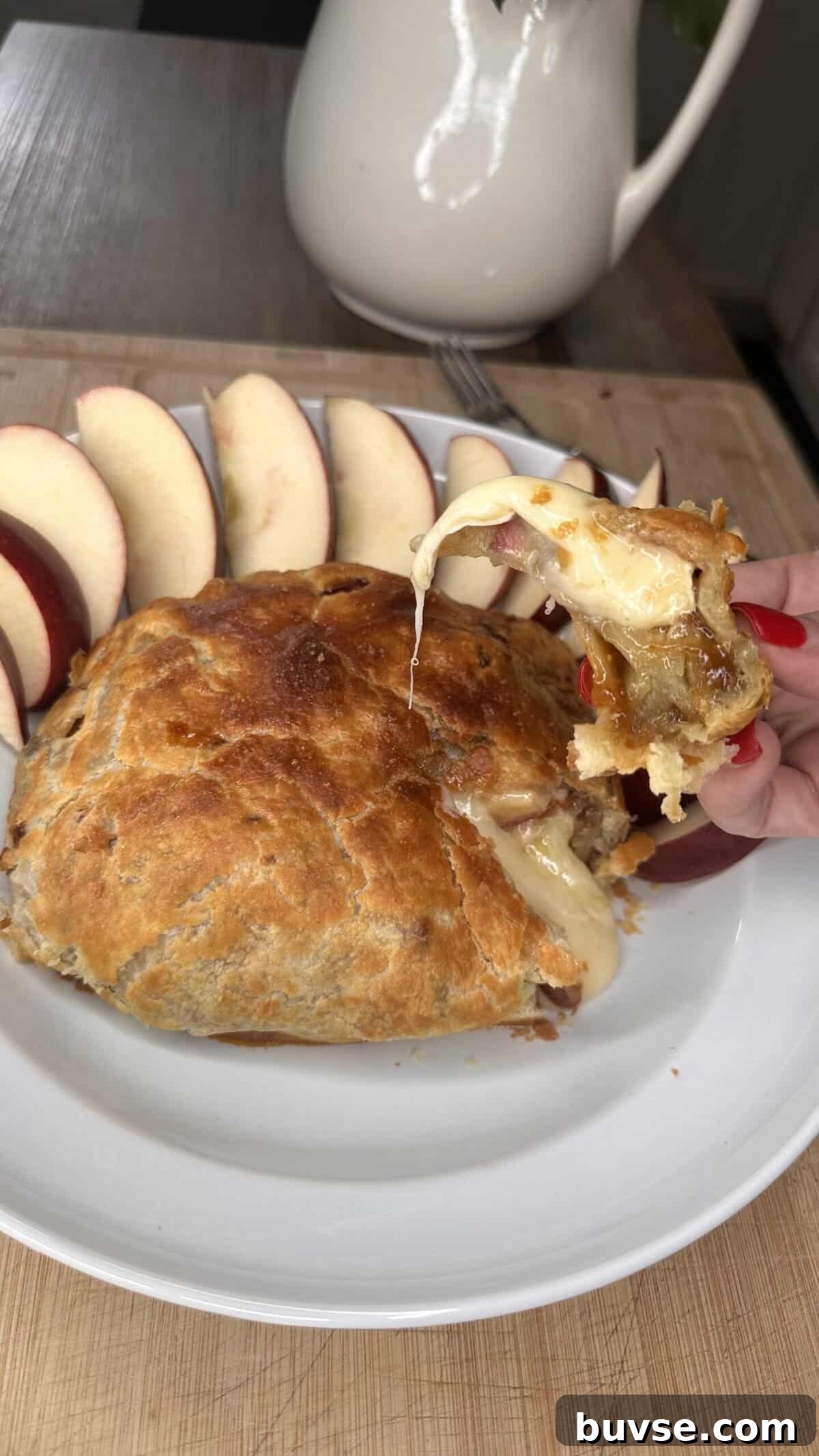 Brie en croute baked to golden perfection