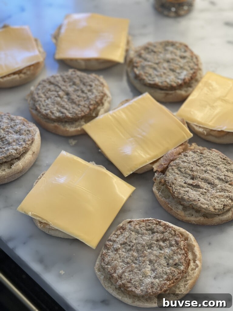 freezer egg sandwiches