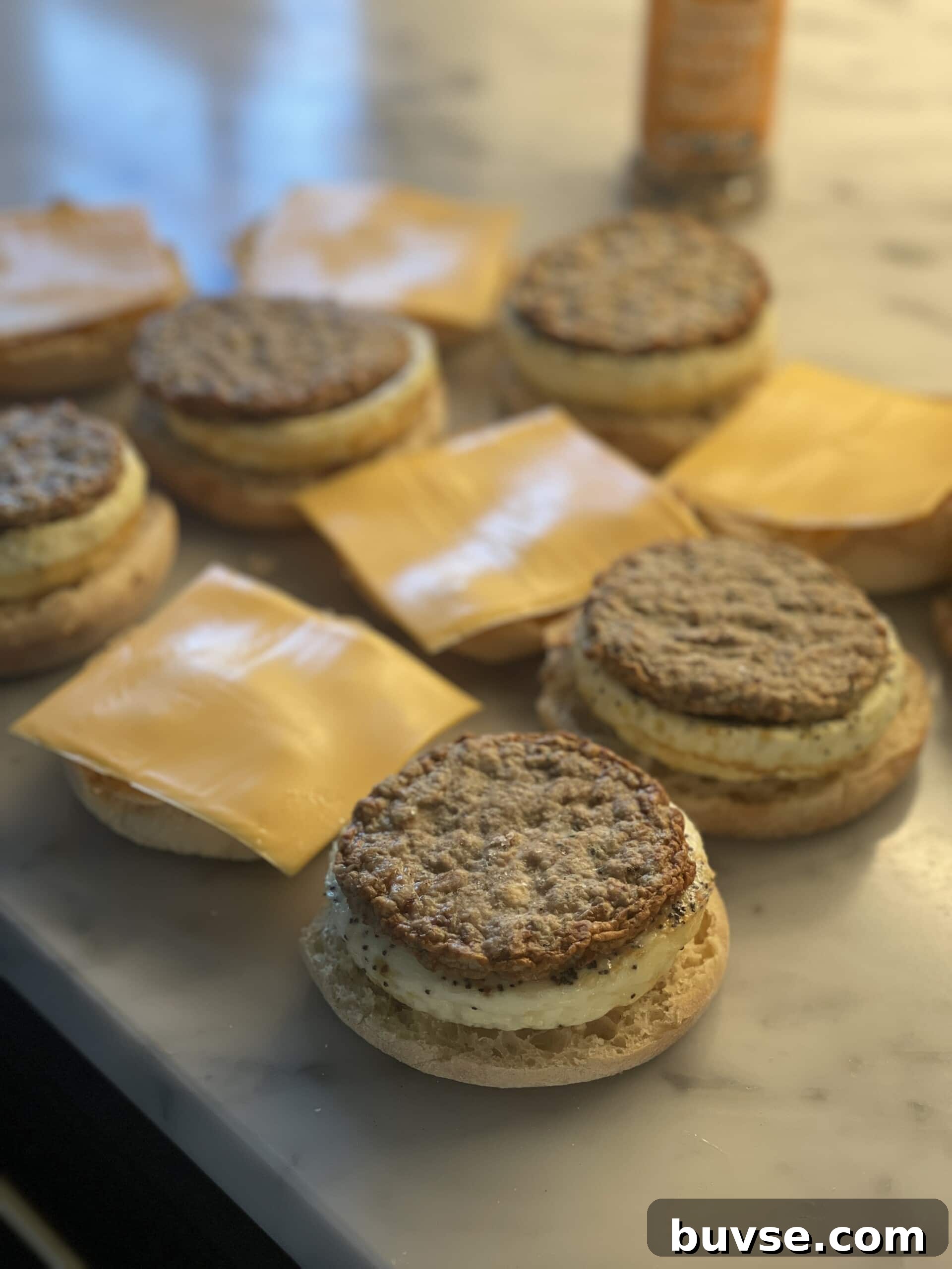 freezer egg sandwiches