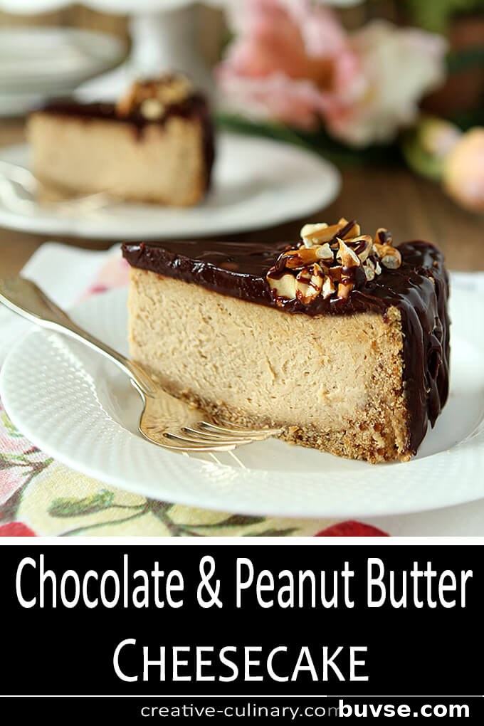 Chocolate and Peanut Buttter Cheesecake PIN