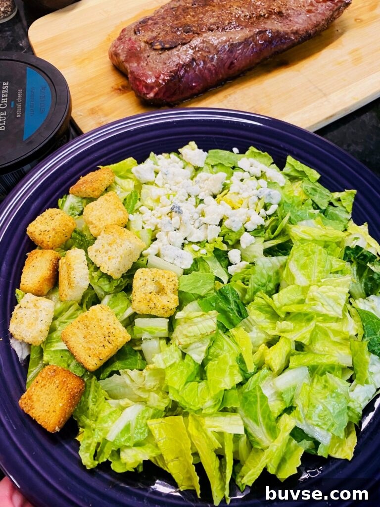 assembling the salad
