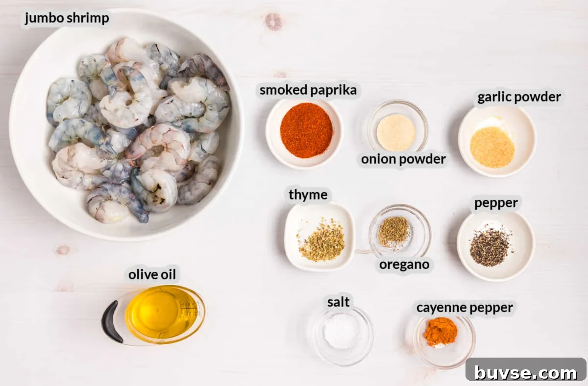 Grilled Blackened Shrimp Supply Image