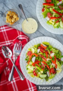 Red and Green Salad with Creamy Pesto Dressing