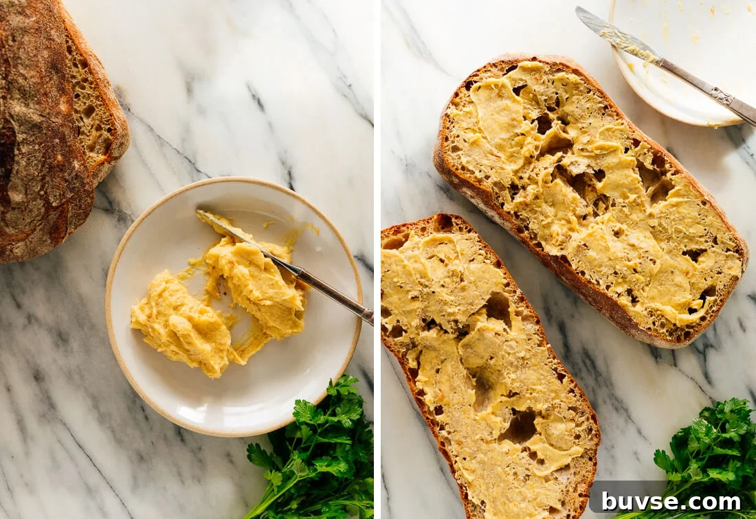 how to make roasted garlic bread