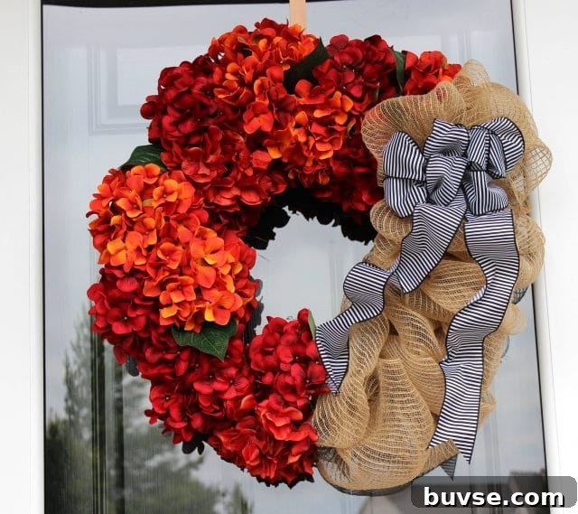 Fall Hydrangea Wreath 