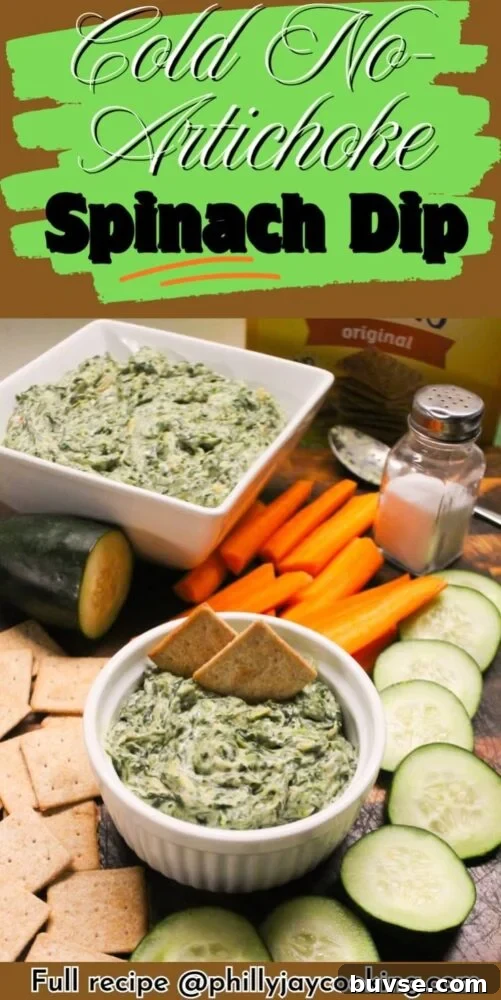 Artichoke-Free Cold Spinach Dip Recipe for Super Bowl Parties 7 img 36576 9
