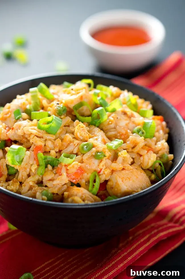 Spicy Chicken Fried Rice