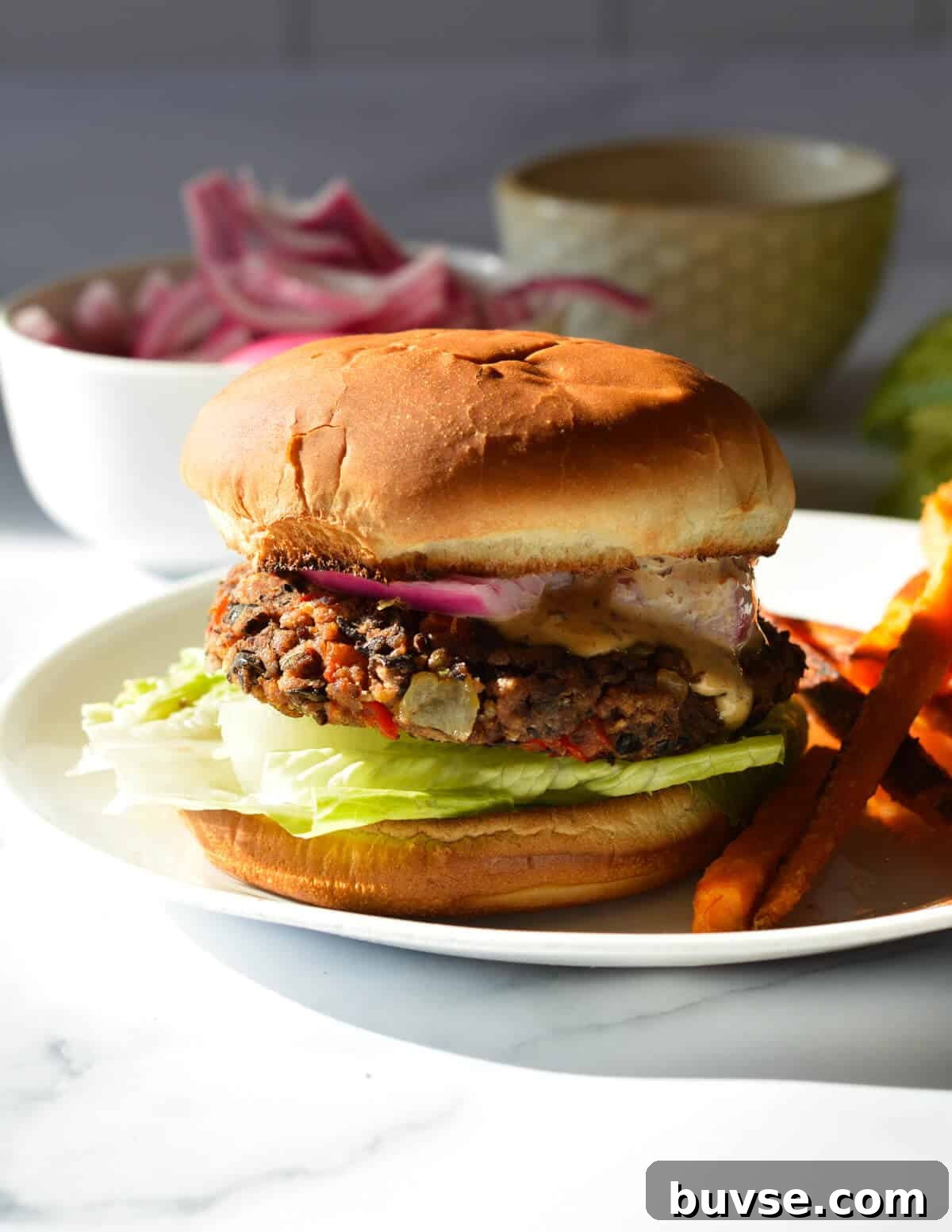 black bean burger