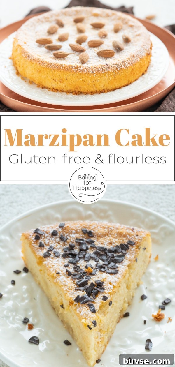 This easy two-ingredient marzipan cake is wonderfully moist, airy, and delicious. You can even make it low-carb and sugar-free.
