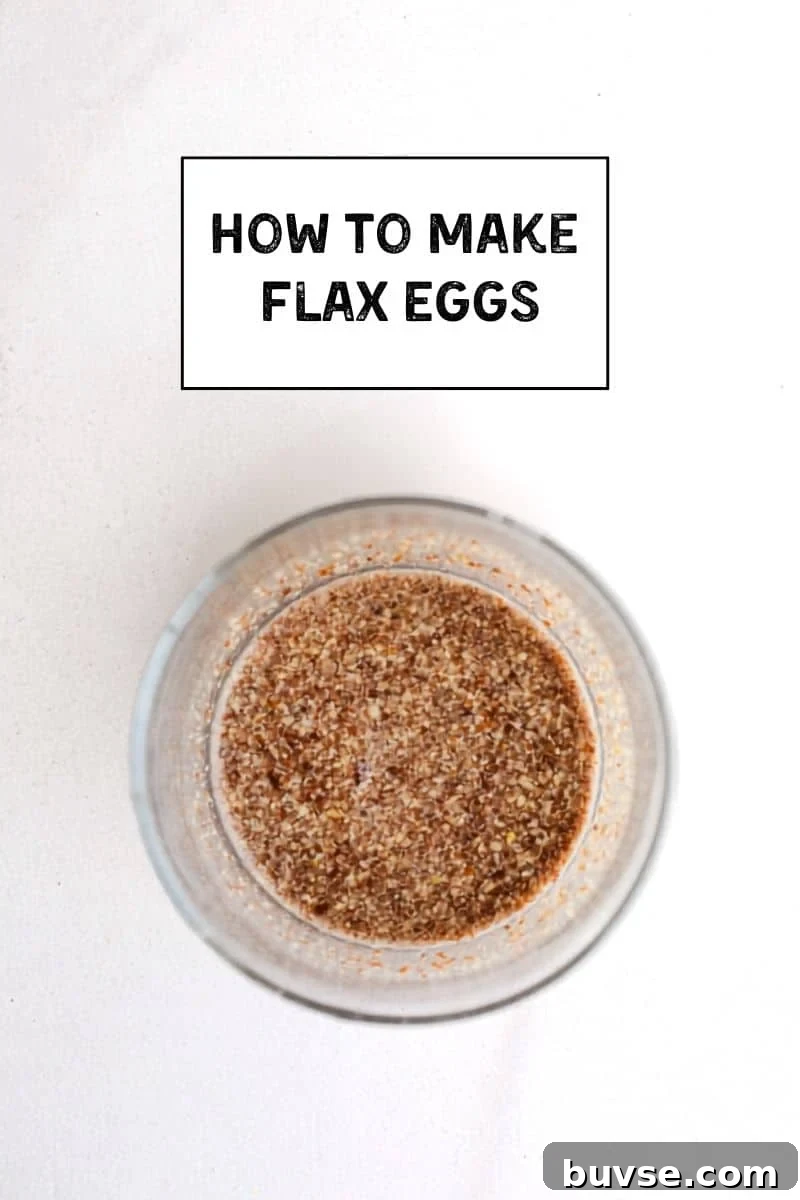 Flax egg in a small bowl.