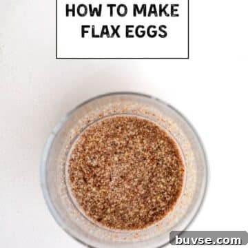 Flax egg in a small bowl.