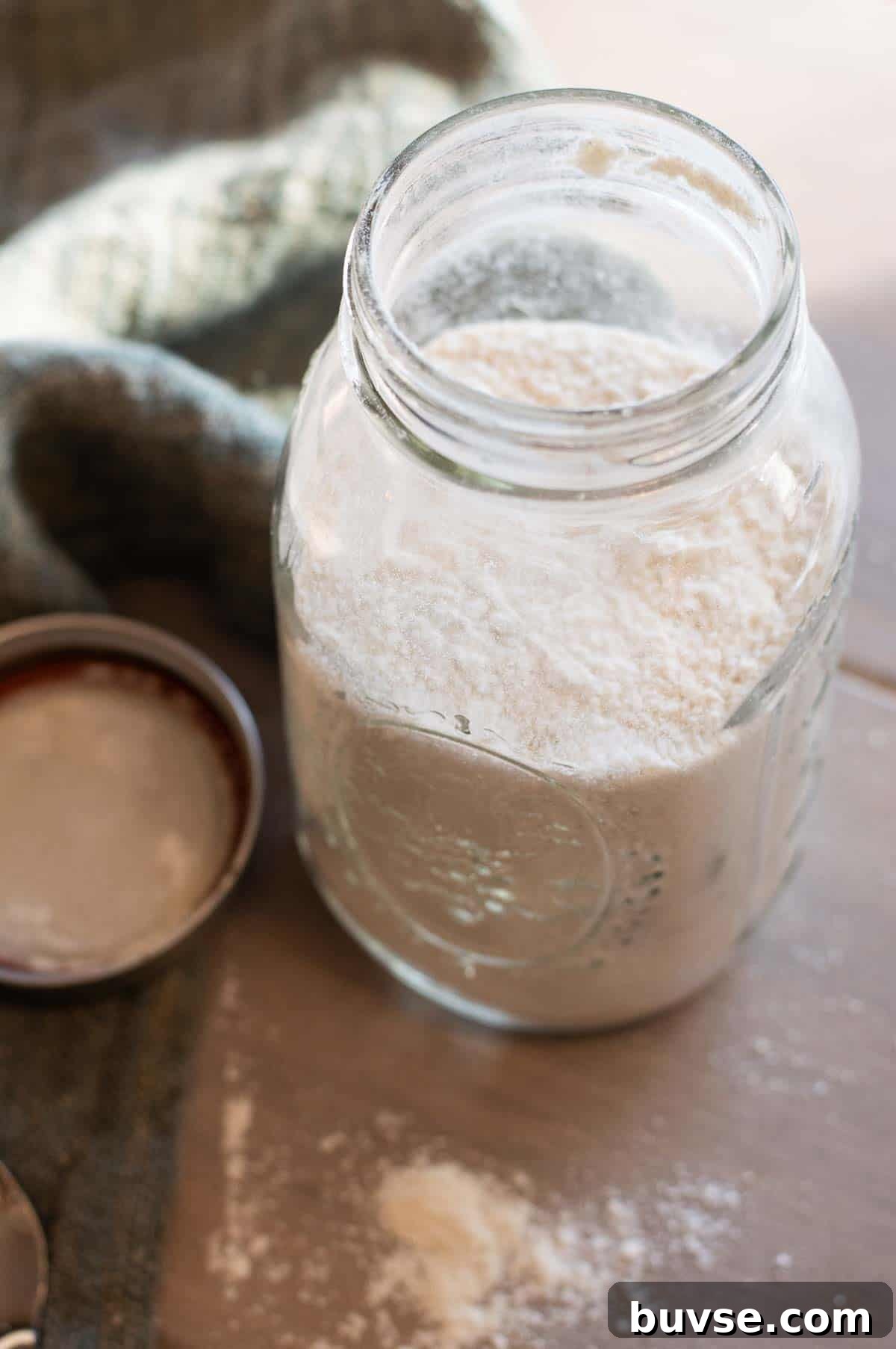 gluten free pancake mix in a jar