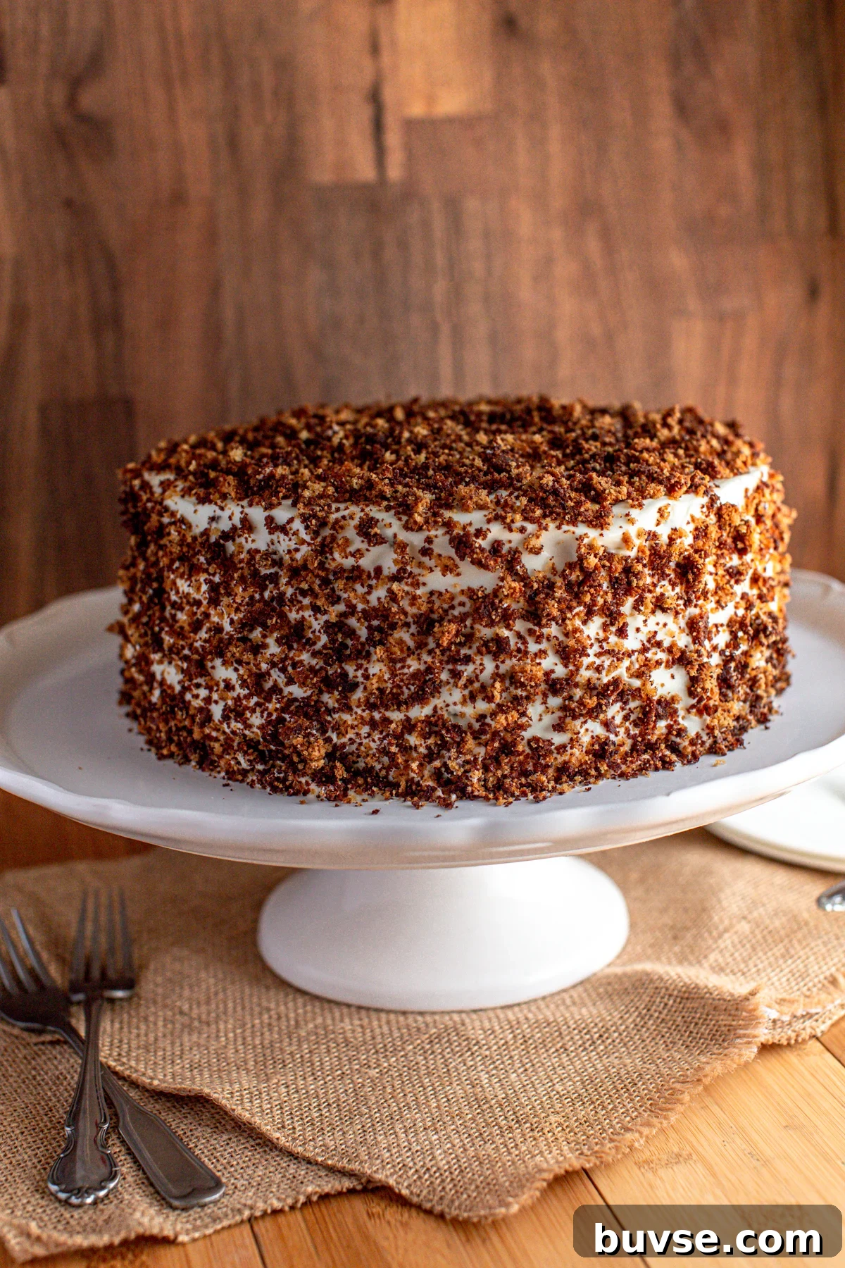Russian Sour Cream Cake Recipe called Smetannik Cake