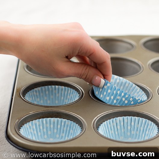 Image of Unusually Fluffy Muffins; Paper Liners | Low-Carb, So Simple