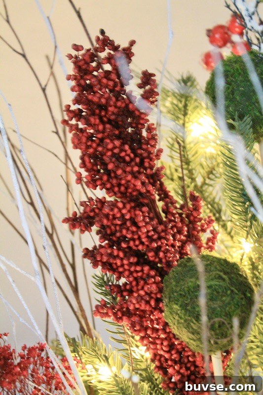 decorative berry stems
