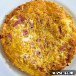 ham and cheese omelet in the air fryer featured image