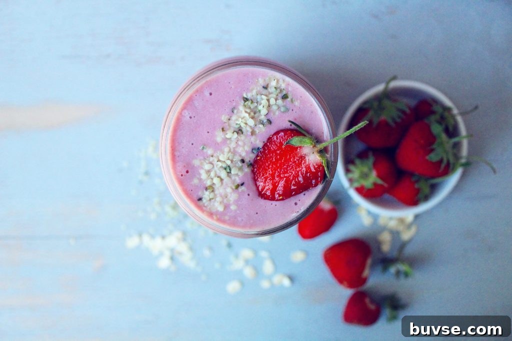 High-Protein Strawberry Oatmeal Smoothie 2 Strawberry Oatmeal Protein Smoothie Vegan Gluten Free Healthy