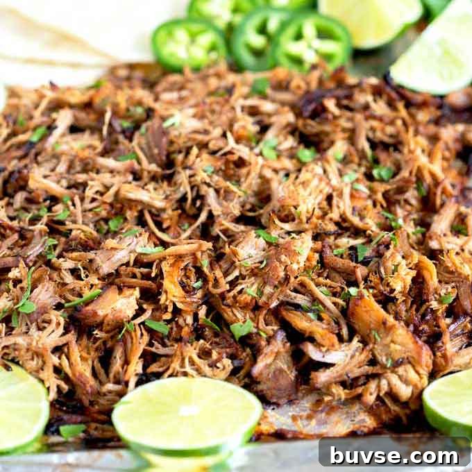 Cook Once, Eat Twice: Budget Recipes for Delicious Leftovers 3 Instant Pot Pork Carnitas are mouthwatering tender and juicy. Cooked in the pressure cooker then broiled to golden crispy perfection.