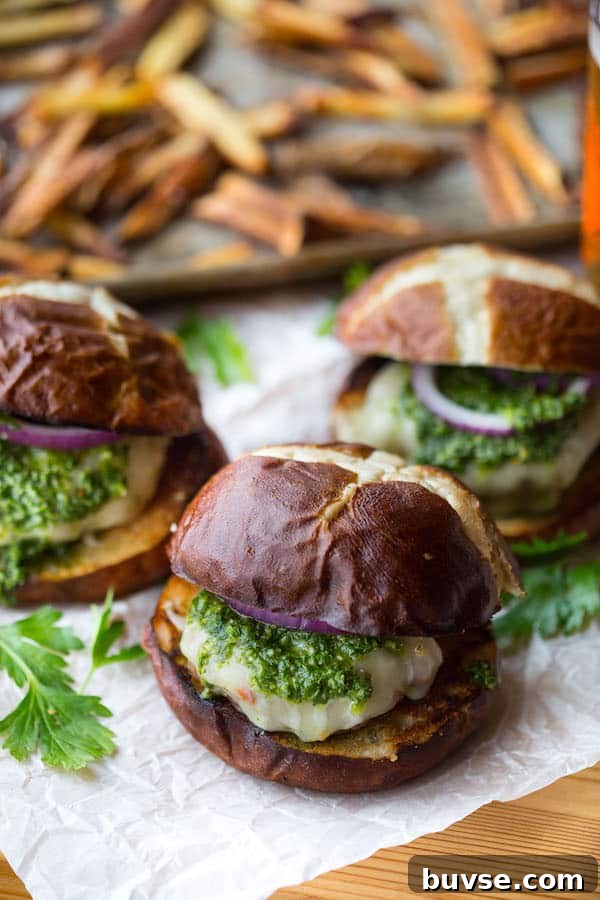 Chimichurri Turkey Burgers