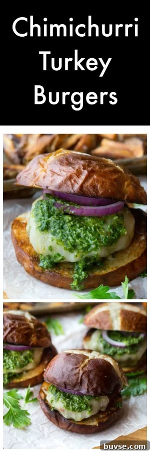 Chimichurri Turkey Burgers