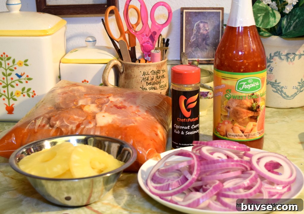 Aloha Pork Burgers ingredients