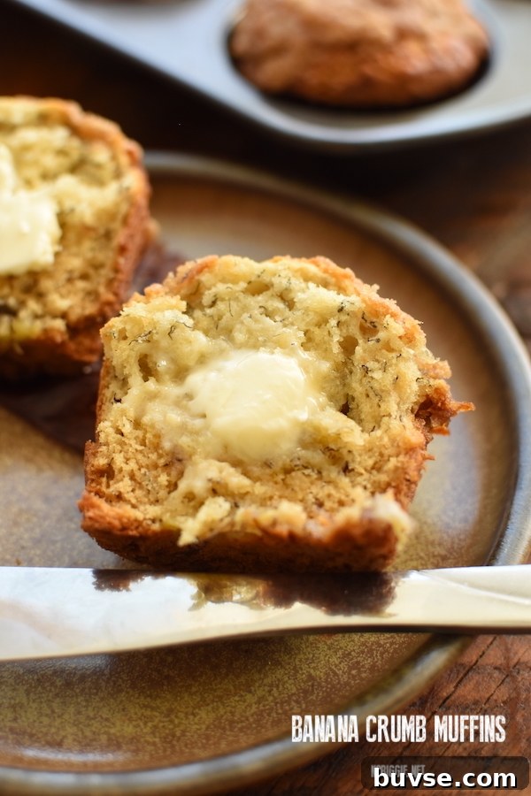 banana crumb muffins | NoBiggie.net