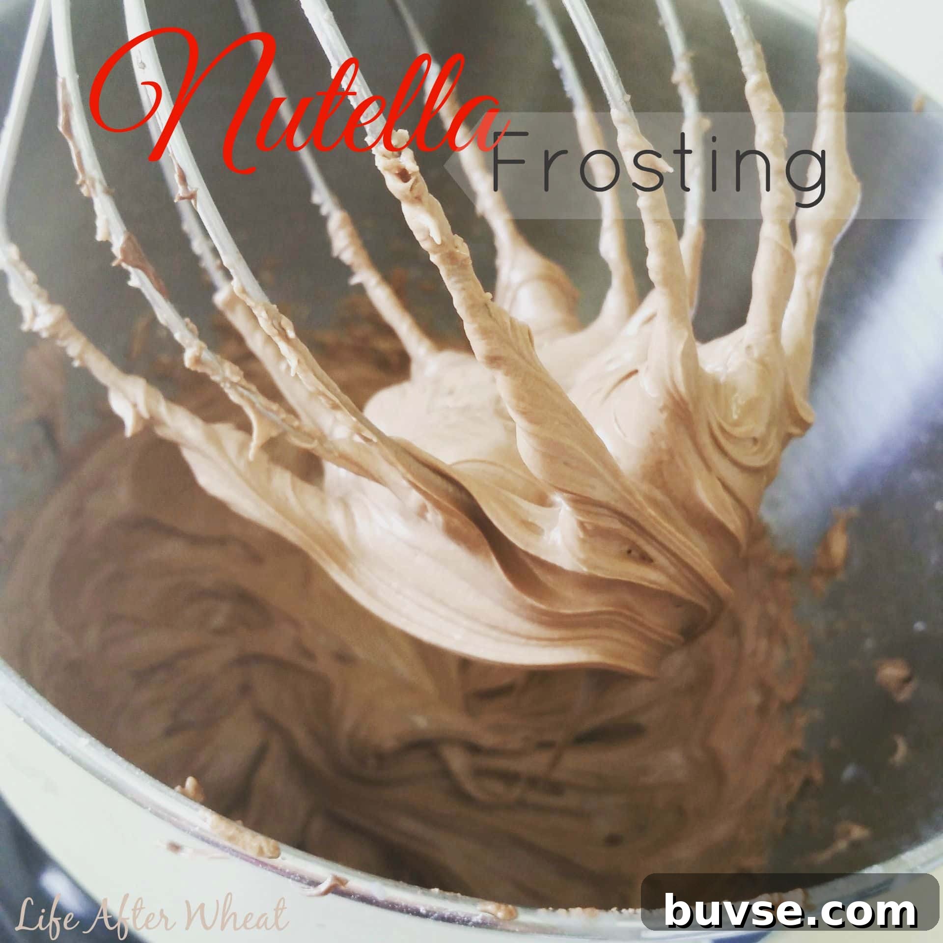 Nutella Frosting close-up