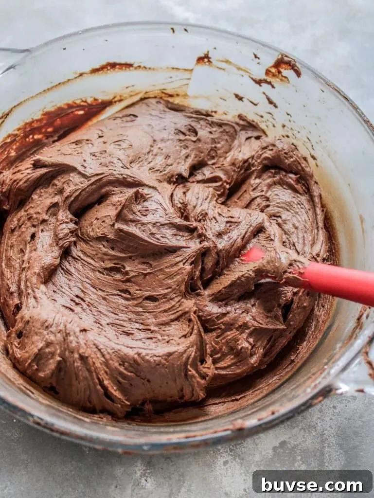 How to Make Chocolate Buttercream Frosting 5 chocolate buttercream frosting in bowl (2)