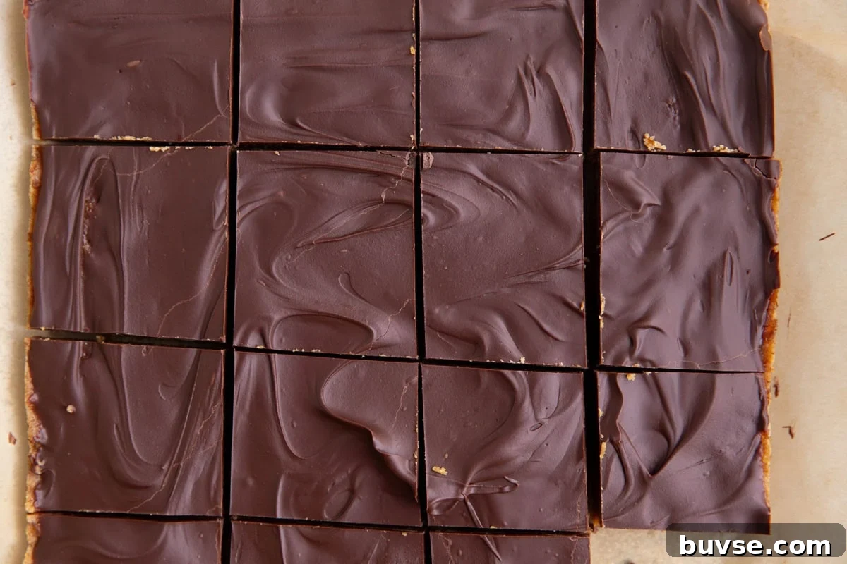 Cookie dough protein bars cut into individual squares.