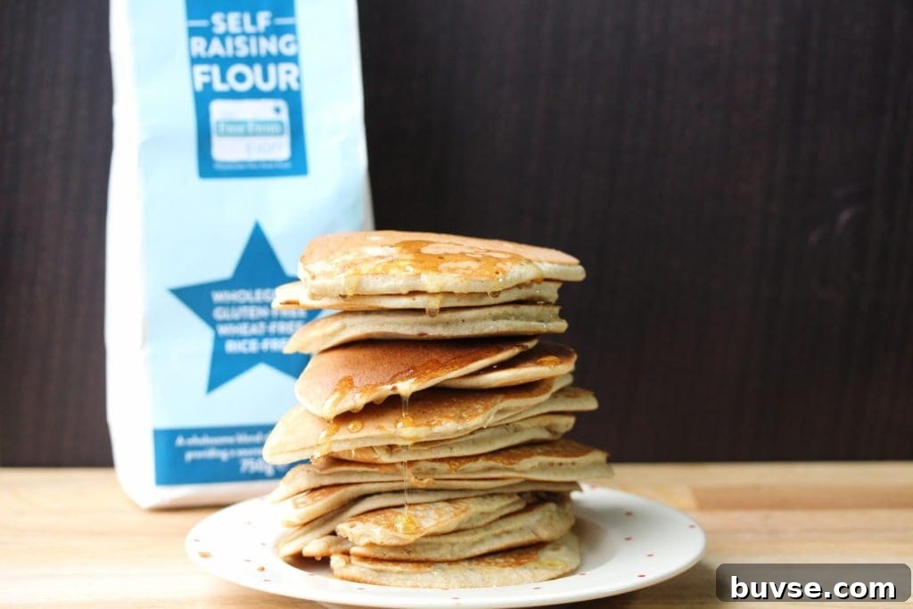 Perfect pancakes made in a jar! Super simple and easy even the kids can do this. Gluten free and dairy free made with Free From Fairy wholegrain gluten and rice free flour blend